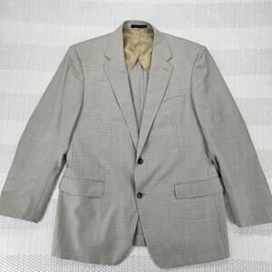 PAUL BETENLY LANIFICIO Filarte Mens Wool Linen Taupe Blazer 44R Fabric Excellent